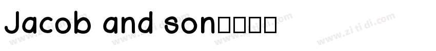 Jacob and son字体转换